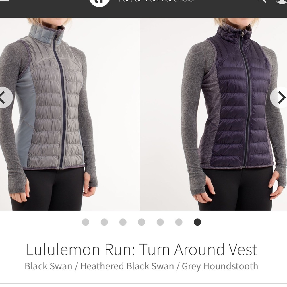 167-$55 *FREE SHIPPING* Lululemon Run: Turn Around Vest REVERSIBLE size 6
